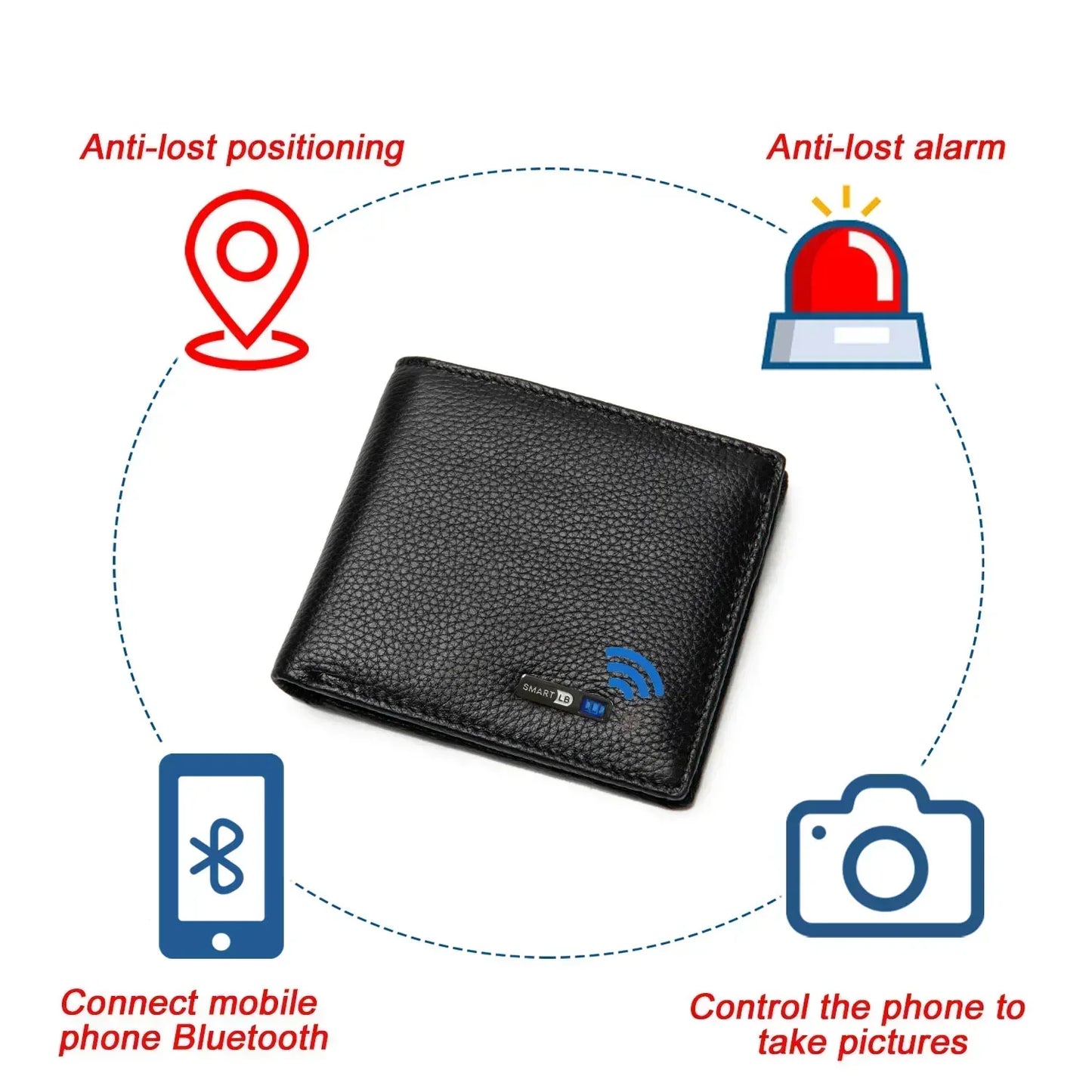 Smart Wallet Fashion Wallet GPS Bluetooth Tracker Gift for Father's Day Slim Credit Card Holder Cartera Hombre Tarjetero Wallets